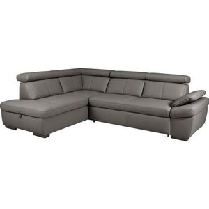 exxpo - sofa fashion Ecksofa »Salerno, klassisch modernes Funktionssofa, hoher Sitzkomfort, L-Form«, inkl. Kopf- und Armteilverstellung, wahlweise mit Bettfunktion