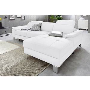 exxpo - sofa fashion Ecksofa »Mantua 2, inkl. Kopf- bzw. Rückenverstellung, bequem, L-Form«, wahlweise mit Bettfunktion und Bettkasten, tolle Verarbeitungsdetails