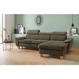 exxpo - sofa fashion Ecksofa »Enya, aufwendige Detailverarbeitung, hoher Sitzkomfort, bequem, L-Form«, inkl. Kopfteilverstellung, wahlweise mit Bettfunktion und Bettkasten