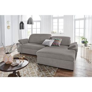 exxpo - sofa fashion Ecksofa »Kyoto, inkl. Kopfteil- und Armteilverstellung, hoher Sitzkomfort«, wahlweise mit Bettfunktion und Bettkasten, hochwertige Bezüge, L-Form