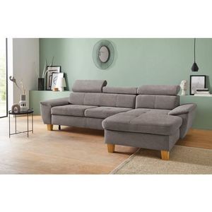 exxpo - sofa fashion Ecksofa »Enya, aufwendige Detailverarbeitung, hoher Sitzkomfort, bequem, L-Form«, inkl. Kopfteilverstellung, wahlweise mit Bettfunktion und Bettkasten