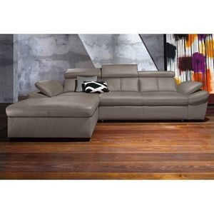 exxpo - sofa fashion Ecksofa »Salerno, klassisch modernes Funktionssofa, hoher Sitzkomfort, L-Form«, inkl. Kopf- und Armteilverstellung, wahlweise mit Bettfunktion