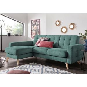 exxpo - sofa fashion Ecksofa "Nappa, kompakt und komfortabel, bequem, zeitloses Design, L-Form", tolle Detailverarbeitung, inkl. Bettfunktion und Bettkasten