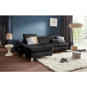 exxpo - sofa fashion Ecksofa "Fiji, hochwertige Detailverarbeitung im Sitz und Rücken, L-Form", bequem durch Kopf- und Armteilverstellung, wahlweise mit Bettfunktion
