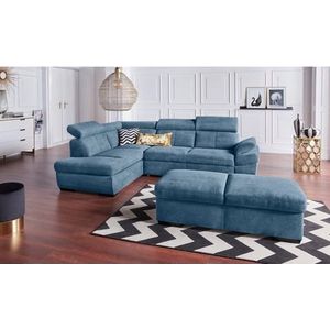 exxpo - sofa fashion Ecksofa "Salerno, klassisch modernes Funktionssofa, hoher Sitzkomfort, L-Form", inkl. Kopf- und Armteilverstellung, wahlweise mit Bettfunktion