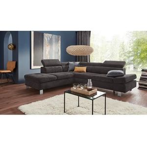 exxpo - sofa fashion Ecksofa »Fiji, L-Form«, mit Kopf- bzw. Rückenverstellung, wahlweise mit Bettfunktion