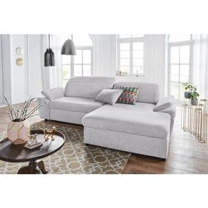 exxpo - sofa fashion Ecksofa "Kyoto, inkl. Kopfteil- und Armteilverstellung, hoher Sitzkomfort", wahlweise mit Bettfunktion und Bettkasten, hochwertige Bezüge, L-Form