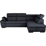 exxpo - sofa fashion Ecksofa "Salerno, klassisch modernes Funktionssofa, hoher Sitzkomfort, L-Form", inkl. Kopf- und Armteilverstellung, wahlweise mit Bettfunktion