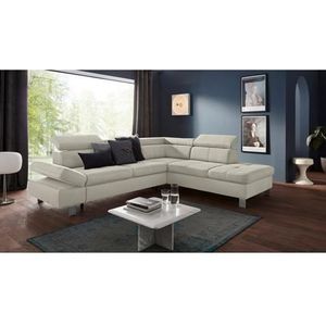 exxpo - sofa fashion Hoekbank Fiji, L-vorm met verstelbare hoofdsteun resp. rugleuning, naar keuze met slaapfunctie