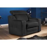exxpo - sofa fashion Sessel »Lotos, Loungesessel«, mit Kopf- bzw. Rückenteilverstellung