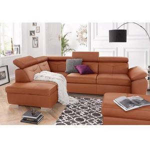 exxpo - sofa fashion Ecksofa "Spring, super bequem und komfortabel mit Armteil- und Kopfteilfunktion", wahlweise mit Bettfunktion und Bettkasten, L-Form