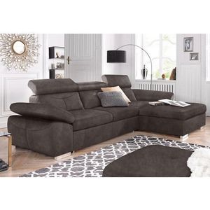 exxpo - sofa fashion Ecksofa »Spring, super bequem und komfortabel mit Armteil- und Kopfteilfunktion«, L-Form, wahlweise mit Bettfunktion und Bettkasten