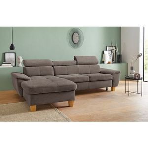 exxpo - sofa fashion Ecksofa »Enya, aufwendige Detailverarbeitung, hoher Sitzkomfort, bequem, L-Form«, inkl. Kopfteilverstellung, wahlweise mit Bettfunktion und Bettkasten