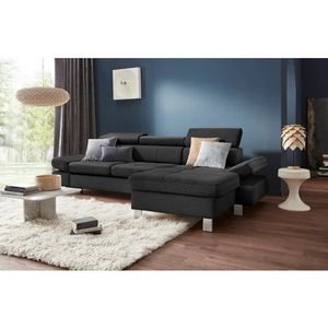 exxpo - sofa fashion Ecksofa »Fiji, hochwertige Detailverarbeitung im Sitz und Rücken, L-Form«, bequem durch Kopf- und Armteilverstellung, wahlweise mit Bettfunktion
