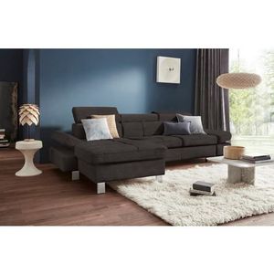 exxpo - sofa fashion Ecksofa »Fiji, hochwertige Detailverarbeitung im Sitz und Rücken, L-Form«, bequem durch Kopf- und Armteilverstellung, wahlweise mit Bettfunktion
