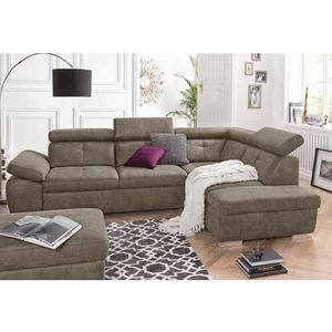 exxpo - sofa fashion Hoekbank Spring, super comfortabel en comfortabel met arm- en hoofdsteunfunctie