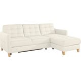 exxpo - sofa fashion Ecksofa "Elio, kompakt und komfortabel, bequem und zeitloses Design, L-Form", wahlweise mit Bettfunktion
