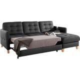 exxpo - sofa fashion Ecksofa "Elio, kompakt und komfortabel, bequem und zeitloses Design, L-Form", wahlweise mit Bettfunktion