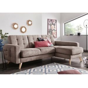 exxpo - sofa fashion Ecksofa »Nappa, kompakt und komfortabel, bequem, zeitloses Design, L-Form«, tolle Detailverarbeitung, inkl. Bettfunktion und Bettkasten