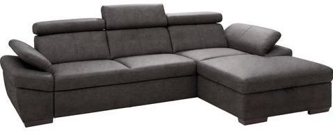 exxpo - sofa fashion Ecksofa "Salerno, klassisch modernes Funktionssofa, hoher Sitzkomfort, L-Form", inkl. Kopf- und Armteilverstellung, wahlweise mit Bettfunktion