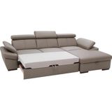 exxpo - sofa fashion Ecksofa »Salerno, klassisch modernes Funktionssofa, hoher Sitzkomfort, L-Form«, inkl. Kopf- und Armteilverstellung, wahlweise mit Bettfunktion
