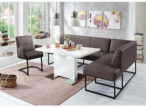 exxpo - sofa fashion Eckbank "Affogato, bequem und elegant, hochwertige Detailverarbeitung", Frei im Raum stellbar