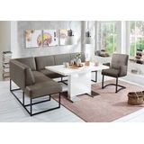 exxpo - sofa fashion Eckbank »Affogato, bequem und elegant, hochwertige Detailverarbeitung«, Frei im Raum stellbar