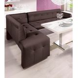 exxpo - sofa fashion Essbank "Barista, bequem und elegant, hohe Bodenfreiheit", Eckbank Barista bequem und elegant, hochwertige Detailverarbeitung