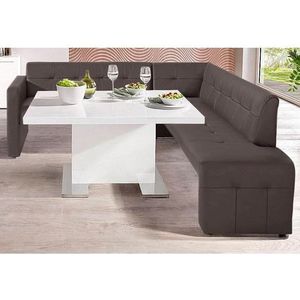 exxpo - sofa fashion Essbank »Barista, bequem und elegant, hohe Bodenfreiheit,«, Eckbank Barista bequem und elegant, hochwertige Detailverarbeitung