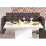 exxpo - sofa fashion Sitzbank "Barista Küchensofa, kompakte Stellmaße, Sitzhöhe 49cm", mit Rückenlehne