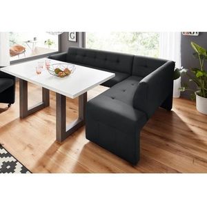 exxpo - sofa fashion Eckbank »Barista mit toller Detailverarbeitung, hohe Bodenfreiheit«, Komfortsitzhöhe 49cm, Frei im Raum stellbar