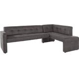 exxpo - sofa fashion Eckbank "Barista mit toller Detailverarbeitung, hohe Bodenfreiheit", Komfortsitzhöhe 49cm, Frei im Raum stellbar