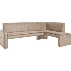 exxpo - sofa fashion Eckbank "Cortado, elegant und modern mit hohem Sitzkomfort", hohe Bodenfreiheit, schöne Detailverarbeitung, wahlweise Lederbezug