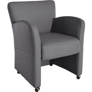 exxpo - sofa fashion Sessel »Cortado, Loungesessel auf Rollen, schmale Armlehnen, bequem«, Breite 66 cm