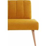 exxpo - sofa fashion Sitzbank "Costa, moderne Rückensteppung, bequem und elegant, hoher Holzfuß", hochwertige Detailverarbeitung, Frei im Raum stellbar