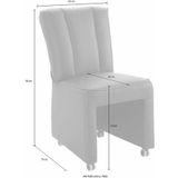 exxpo - sofa fashion Sessel "Costa, Loungesessel, Hochlehnsessel, auf Rollen, Komfortsitzhöhe 53cm", kompakt und bequem, Breite 52 cm