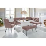 exxpo - sofa fashion Sessel »Doppio, Loungesessel mit Designuntergestell, bequem und elegant«, aufwendige Rückenverarbeitung, Breite 61 cm