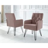 exxpo - sofa fashion Sessel »Doppio, Loungesessel mit Designuntergestell, bequem und elegant«, aufwendige Rückenverarbeitung, Breite 61 cm