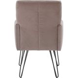 exxpo - sofa fashion Sessel »Doppio, Loungesessel mit Designuntergestell, bequem und elegant«, aufwendige Rückenverarbeitung, Breite 61 cm