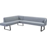 exxpo - sofa fashion Eckbank "Americano", mit Keder und Metallfüßen, Bezug in verschiedenen Qualitäten