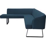exxpo - sofa fashion Eckbank "Americano", mit Keder und Metallfüßen, Bezug in verschiedenen Qualitäten