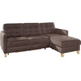 exxpo - sofa fashion Ecksofa "Elio, kompakt und komfortabel, bequem und zeitloses Design, L-Form", wahlweise mit Bettfunktion