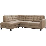 exxpo - sofa fashion Ecksofa "Elio, kompakt und komfortabel, bequem, zeitloses Design, L-Form", wahlweise mit Bettfunktion und Bettkasten