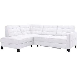 exxpo - sofa fashion Ecksofa »Elio, kompakt und komfortabel, bequem, zeitloses Design, L-Form«, wahlweise mit Bettfunktion und Bettkasten