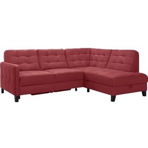 exxpo - sofa fashion Ecksofa »Elio, kompakt und komfortabel, bequem, zeitloses Design, L-Form«, wahlweise mit Bettfunktion und Bettkasten
