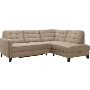 exxpo - sofa fashion Ecksofa »Elio, kompakt und komfortabel, bequem, zeitloses Design, L-Form«, wahlweise mit Bettfunktion und Bettkasten