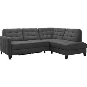 exxpo - sofa fashion Ecksofa »Elio, kompakt und komfortabel, bequem, zeitloses Design, L-Form«, wahlweise mit Bettfunktion und Bettkasten