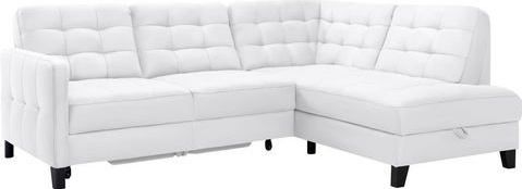 exxpo - sofa fashion Ecksofa "Elio, kompakt und komfortabel, bequem, zeitloses Design, L-Form", wahlweise mit Bettfunktion und Bettkasten