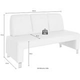 exxpo - sofa fashion Polsterbank »Intenso, Sitzbank, Breite 162 cm, wahlweise in Leder oder Textil�«, hohe Bodenfreiheit, frei im Raum stellbar, hoher Sitzkomfort