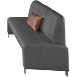 exxpo - sofa fashion Polsterbank "Intenso, Sitzbank, Breite 182 cm, wahlweise in Leder oder Textil", hohe Bodenfreiheit, frei im Raum stellbar, hoher Sitzkomfort